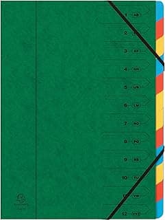 Exacompta 54123E - Carpeta (240 mm, 320 mm, 0.22 kg, Verde)