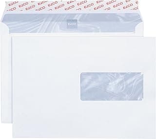 Elco 62896 - Caja de 500 sobres autoadhesivos con ventana (formato C5), color blanco
