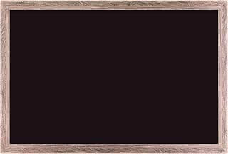 U Brands pizarra magnética para imanes borrable, 91 x 61 cm, marco con efecto madera rústico, superficie mate de calidad superior
