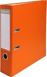 Exacompta 918414B - Archivador de palanca polipropileno, Naranja, A4, 320x290 mm, 1 pieza