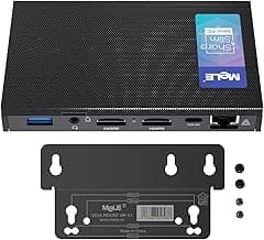 MeLE Quieter 3Q Mini PC sin Ventilador N5105, Computadora Portátil Pequeña, LPDDR4, Win11, HDMI*2 4K, 2.4G/5G Wi-Fi 5, Gigabit Ethernet, BT 5.1, USB 3.2 * 4, SSD, Montaje VESA (8G/256G)