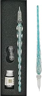 EACHHAHA Pluma de Inmersión de Cristal, Pluma de Firma de Cristal para arte, Escritura, Firmas - Decoración y Regalo de Negocios
