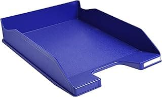 Exacompta - 113104D - juego de 6 bandejas carpetas de fundas COMBO MIDI - dimensiones 34,6 x 25,5 x 6,5 cm - para documentos formato A4 + - color azul noche - Certified Blue Angel