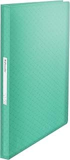 Esselte Cuaderno A4 con 80 Fundas de Plástico, Capacidad para 160 Hojas, Presentación y Almacenamiento de Documentos, Casa/Oficina, Patrón en Relieve, Gama Colour'Breeze, Verde, 626238