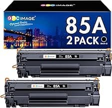 GPC IMAGE 85A CE285A Tóner Negro Compatible para HP CE285A 85A Tóner para HP Laserjet P1102W P1102 P1100 P1106 P1108 P1109 M1130 M1132 M1210 M1210MFP M1212 M122 12NF MM. 1217NFW (2 Pack)