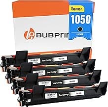 Bubprint 4 XXL Cartucho Tóner Compatible para Brother TN-1050 para DCP-1510 DCP-1510E DCP-1512 DCP-1512E DCP-1610W DCP-1612W HL-1110 HL-1110E HL-1210W HL-1211W HL-1212W MFC-1810 MFC-1910W Negro