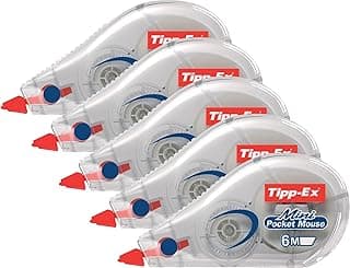 Tipp-Ex Mini Pocket Mouse Rodillo corrector/cinta correctora, embalado con 10 piezas en un práctico paquete transparente