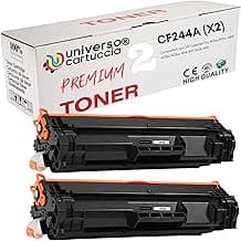 Cartucho Universo Cartucho Universo 44A CF244A 2 Kit de tóner Compatible con HP MFP Laserjet Pro M14/M17/M15a/M15w/M16a/M16w/M28a/M28w/M29a/M29w/M31