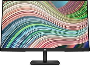 HP V24ie G5 - Monitor de 24" Full HD (1920 x 1080, 75Hz, 5ms, IPS, 16:9, AMD FreeSync, Low Blue Light, HDMI, VGA, DisplayPort, Joypad OSD, Antirreflejo, Inclinación Ajustable) Negro