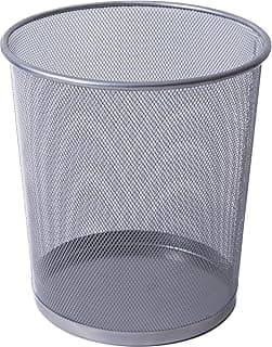 IPEA Papelera de Malla Metálica – 26 x 23 cm – Papelera de Reciclaje para Oficina, Casa, Dormitorio, Escuela de Metal – Cesta de Basura para Escritorio, Mesa, Mueble