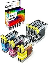 Koala LC985 Cartuchos de Tinta compatibles con Brother LC985 LC980 LC1100 para Brother DCP-145C DCP-195C DCP-165C MFC-250C MFC-490CW MFC-5490CN MFC-5890CN MFC-6490CW (10 Pack)