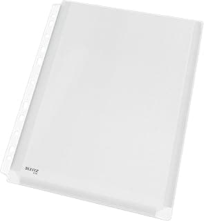 Leitz Juego de 10 Fundas Porta Documentos A4 Expansibles para 200 Folios, PVC