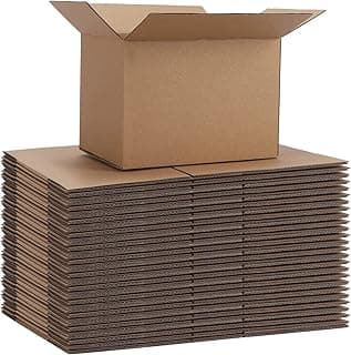 HORLIMER 40 Paquetes de Cajas de Carton para Envios 17,8 x 12,7 x 12,7 cm, Embalaje para Pequeñas Empresas y Regalos