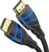 KabelDirekt – Cable HDMI 8K y 10K, HDMI 2.1b – Certificado, desarrollado en Alemania – 1,5m (Cable HDMI 2.1 de Ultra Alta Velocidad, para PC y consolas como PS5 y Xbox, Monitor y TV – azul/negro)