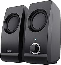 Trust Remo 2.0 Set de Altavoces, Jack 3.5 mm, 16 W, 50-20000 Hz Respuesta Frecuente, Sistema de Altavoces Alámbrico USB para PC, Ordenador, Portátil, Oficina - Negro