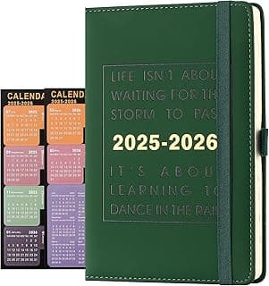 Agenda diaria 2025-2026, agenda académica día por página, de julio de 2025 a junio de 2026, la mejor agenda y calendario diario para aumentar la productividad y el diario de gratitud, organizador