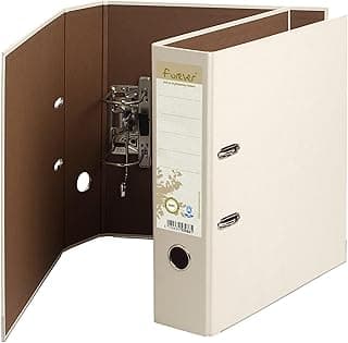 Exacompta - 53986SE - 1 archivador de palanca A4 MAXI Prem'Touch FOREVER - Lomo 80 mm - Mecánico 80 mm - Dimensiones externas: 32 x 29 x 8 cm - Formato para archivo A4 - Color: Marfil