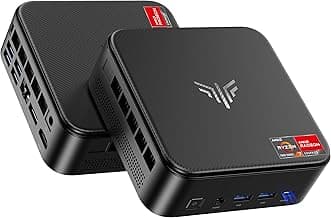 NiPoGi E3B Mini PC, AMD Ryzen 7 7730U 16GB DDR4 512GB SSD Mini Ordenador, Soporte Triple Monitor 4K@60Hz (HDMI 2.0/Type-C/DP 1.4), WiFi 6, BT 5.2 para Gaming Ligero, Oficina Profesional y Empresa