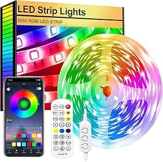 FUPT Tira LED TV, 2M Luces LED HabitacióN, RetroiluminacióN De TV RGB 5050 LED USB Con AplicacióN Y Control Remoto Para TV De 40-55 Pulgadas, Cine En Casa, Cocina, Dormitorio, Sala De Estar