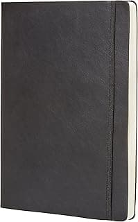 Amazon Basics Planificador diario sin fechas y para 6 meses, Tapa blanda, 21,6 x 28 cm, Negro