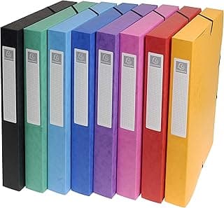 Exacompta 50300E - Pack de 8 carpetas de proyecto, Multicolor
