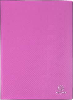 Exacompta 88117E Opak - Portadocumentos (A4, 100 fundas, 200 vistas), color rosa