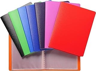 Exacompta 88209E - Lote de 20 carpetas de 20 fundas PVC, 11 x 15 cm, multicolor