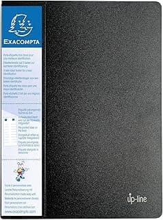 Exacompta 88801E - Carpeta de 80 fundas, A4, color negro
