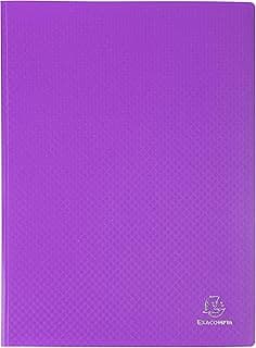 Exacompta 88116E Opak - Portadocumentos (A4, 100 fundas, 200 vistas), color morado